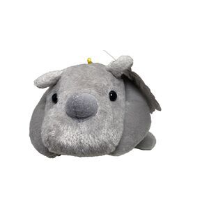 Bean Sprouts by GAf Grey Rhino Beanbag Plush Vintage Paper Hang Tag